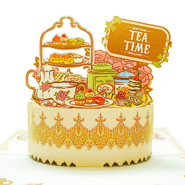 Afternoon Tea Pop-Up Card